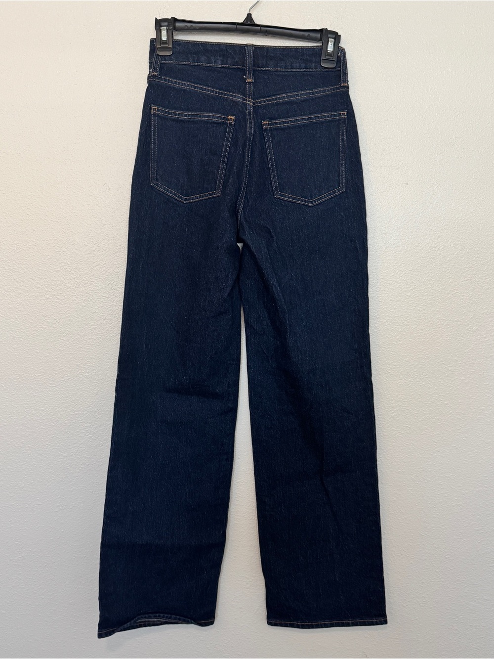 Aritzia Denim Forum Remy Curve-Fit Hi-Rise Wide Leg Jeans 25 Dark Wash - Picture 3 of 7